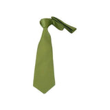 Men Stacy Adams Neck tie Hanky Set Business Formal Solid Satin S4 Lime Green - J.Valintin Men's Wear Legend - 24780