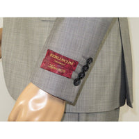 Men Suit BERLUSCONI Turkey 100% Italian Wool Super 180's 3pc Vested #Ber10 Gray - J.Valintin Men's Wear Legend - 98538