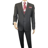 Men Suit BERLUSCONI Turkey 100% Soft Italian Wool Super 180's #Ber26 Gray Plaid - J.Valintin Men's Wear Legend - 100942