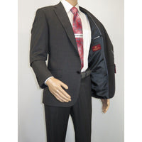 Men Suit BERLUSCONI Turkey 100% Soft Italian Wool Super 180's #Ber26 Gray Plaid - J.Valintin Men's Wear Legend - 100942