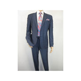 Men Suit BERLUSCONI Turkey 100% Soft Italian Wool Super 180's #Ber27 Navy Blue - J.Valintin Men's Wear Legend - 100949