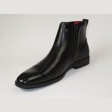 Men TAYNO Chelsea Chukka Soft Comfortable Leather Zip up Boot Coupe Black - J.Valintin Men's Wear Legend - 99567