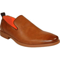 Men Tayno Dressy Casual Soft Leather Comfortable Slip on Loafer #ALPHA L Cognac - J.Valintin Men's Wear Legend - 100854