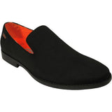 Men Tayno Dressy Casual Soft Suede Comfortable Slip on Loafer #ALPHA S Black - J.Valintin Men's Wear Legend - 100868