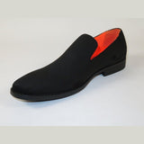 Men Tayno Dressy Casual Soft Suede Comfortable Slip on Loafer #ALPHA S Black - J.Valintin Men's Wear Legend - 100868