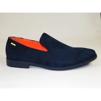 Men Tayno Dressy Casual Soft Suede Comfortable Slip on Loafer #ALPHA S Navy - J.Valintin Men's Wear Legend - 100879