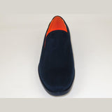 Men Tayno Dressy Casual Soft Suede Comfortable Slip on Loafer #ALPHA S Navy - J.Valintin Men's Wear Legend - 100879