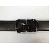 Men VALENTINI Leather Track Belt Adjustable Removable Buckle V511 Black - J.Valintin Men's Wear Legend - V511 - black