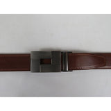 Men VALENTINI Leather Track Belt Adjustable Removable Buckle V522 Amber - J.Valintin Men's Wear Legend - V522 - Amber