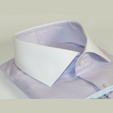 Mens 100% Italian Cotton Shirt High Quality Non Iron SORRENTO Turkey 4443 Lilac - J.Valintin Men's Wear Legend - 96761