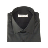 Mens 100% Italian Sheen Cotton Shirt High Quality SORRENTO Turkey 1131 Black - J.Valintin Men's Wear Legend - 96809