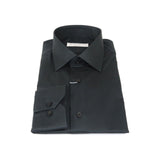 Mens 100% Italian Sheen Cotton Shirt High Quality SORRENTO Turkey 1131 Black - J.Valintin Men's Wear Legend - 96809