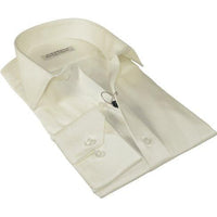 Mens 100% Italian Sheen Cotton Shirt High Quality SORRENTO Turkey 4791 Ivory - J.Valintin Men's Wear Legend - 96805