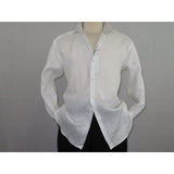 Mens 100% Linen Summer Shirt J.Valintin Turkey - Usa Axxess Style OBR78 - 01 White - J.Valintin Men's Wear Legend - 6884