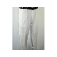 Mens 2pc Stacy Adams leisure suit Linen Cotton With Embroidery 3670 White Blue - J.Valintin Men's Wear Legend - 95936