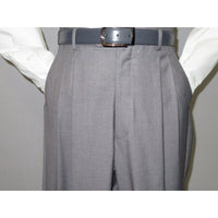 Mens Apollo King Banded Collarless suit Chinese Mandarin Wide leg AG93 Gray - J.Valintin Men's Wear Legend - 31637