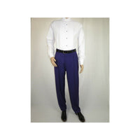 Mens Apollo King Banded Collarless suit Chinese Mandarin Wide leg AG95 Purple - J.Valintin Men's Wear Legend - 74411