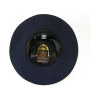 Mens Autralian Wool Boater Hat Wide Brim BRUNO CAPELO ZAYDEN ZA336 Navy Blue - J.Valintin Men's Wear Legend - 3333