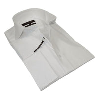 Men's Axxess Turkey Shirt 100% Egyptian Cotton 224 - 04 French Cuffs White - J.Valintin Men's Wear Legend - 224 - 04 White - M