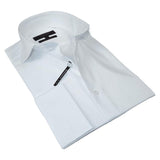 Men's Axxess Turkey Shirt 100% Egyptian Cotton 224 - 04 French Cuffs White - J.Valintin Men's Wear Legend - 224 - 04 White - M