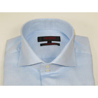 Men's Axxess Turkey Shirt 100% Egyptian Cotton High Collar 224 - 02 Blue Pique - J.Valintin Men's Wear Legend - 224 - 02 Blue - L