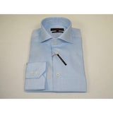 Men's Axxess Turkey Shirt 100% Egyptian Cotton High Collar 224 - 02 Blue Pique - J.Valintin Men's Wear Legend - 224 - 02 Blue - L