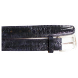 Men's Belvedere Belt Genuine Caiman Crocodile up to Size 44 Navy Style 1999 - J.Valintin Men's Wear Legend - 1999 Navy Caiman_44