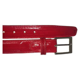 Men's Belvedere Belt Genuine Eel Hand Made Style 2002 Red - J.Valintin Men's Wear Legend - 2002 Genuine Eel Red