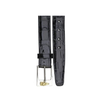 Men's Belvedere Genuine Alligator Belt Dressy Style 2008 Hand Made Black - J.Valintin Men's Wear Legend - 2008 Genuine Alligator Black