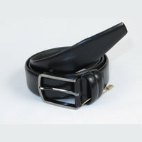 Mens Black Genuine Leather Belt PIERO ROSSI Turkey Soft Full Grain #Black - A - J.Valintin Men's Wear Legend - 97168