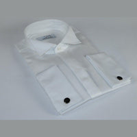 Mens CEREMONIA Tuxedo Formal Shirt 100% Cotton Turkey Slim Fit #stn 13 ATY white - J.Valintin Men's Wear Legend - 96984