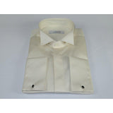 Mens CEREMONIA Tuxedo Formal Shirt 100% Cotton Turkey Slim Fit #stn 17 aty ivory - J.Valintin Men's Wear Legend - 96979