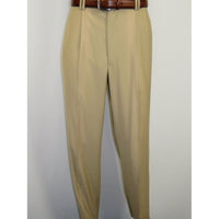 Men's Dress Pants Inverted double pleats sp3000 Beige size 32 - J.Valintin Men's Wear Legend - 8373