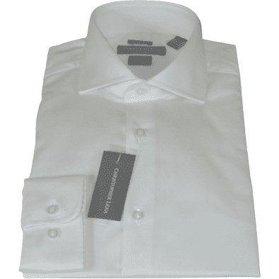 Men's Dress Shirt Christopher Lena 100% Cotton Wrinkle Free C507RSSR Ecru Slim - J.Valintin Men's Wear Legend - 92287