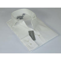 Men's Dress Shirt Christopher Lena 100% Cotton Wrinkle Free C507RSSR Ecru Slim - J.Valintin Men's Wear Legend - 92287