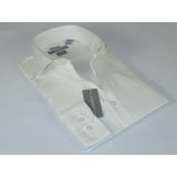 Men's Dress Shirt Christopher Lena 100% Cotton Wrinkle Free C507RSSR Ecru Slim - J.Valintin Men's Wear Legend - 92287