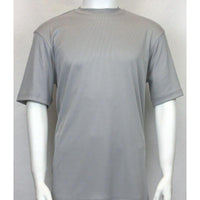 Mens Dressy T - Shirt Log - In Uomo Crew Neck Corded Short Sleeves 218 Light Gray - J.Valintin Men's Wear Legend - 2214