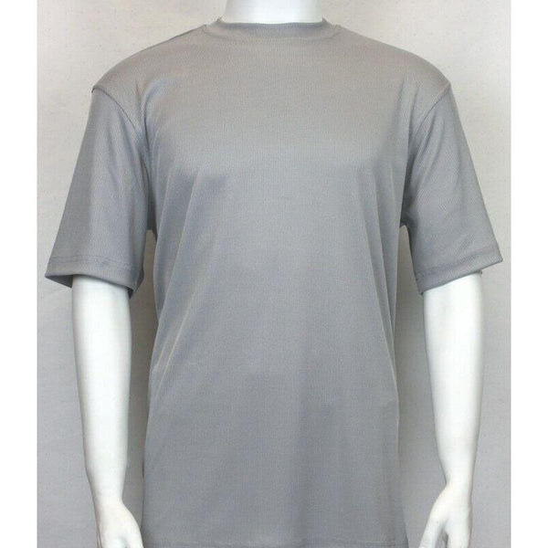 Mens Dressy T - Shirt Log - In Uomo Crew Neck Corded Short Sleeves 218 Light Gray - J.Valintin Men's Wear Legend - 2214