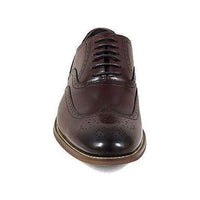 Mens Dunbar Stacy Adams Shoes Antiqued Leather Burgundy Oxford wingtip 25064 - 601 - J.Valintin Men's Wear Legend - 25064_601_7_M