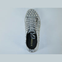 Mens Fancy Shoes By FIESSO AURELIO GARCIA, Spikes Rhine stones 2413 Silver - J.Valintin Men's Wear Legend - 95072