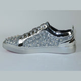 Mens Fancy Shoes By FIESSO AURELIO GARCIA, Spikes Rhine stones 2413 Silver - J.Valintin Men's Wear Legend - 95072