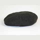 Mens Fashion Classic Flannel Wool Apple Cap Hat by Bruno Capelo ME904 Charcoal - J.Valintin Men's Wear Legend - 98147