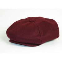 Mens Fashion Classic Flannel Wool Apple Cap Hat by Bruno Capelo ME906 Burgundy - J.Valintin Men's Wear Legend - 98155