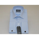 Men's Franco Gilberto Dress Shirt Cotton Blend French Cuffs Turkey 5482 - 418 Blue - J.Valintin Men's Wear Legend - 13962