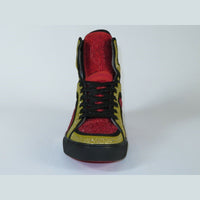 Mens High Top Shoes By FIESSO AURELIO GARCIA ,Fancy Rhine stones 2402 Red Gold - J.Valintin Men's Wear Legend - 94987