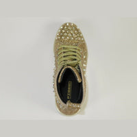 Mens High Top Shoes By FIESSO AURELIO GARCIA ,Spikes Rhine stones 2409 Gold - J.Valintin Men's Wear Legend - 95029