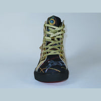 Mens High Top Shoes FIESSO by AURELIO GARCIA Chain Medusa Celebrity 2421 Black - J.Valintin Men's Wear Legend - 95103