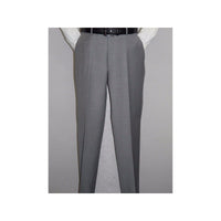 Mens Mantoni Flat Front Pants All Wool Super 140's Classic Fit 46306 - 2 Gray - J.Valintin Men's Wear Legend - 19267