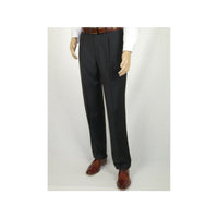 Men's MANTONI Pleated Pants 100% Wool Super 140's Classic Fit 46306 - 3 Charcoal - J.Valintin Men's Wear Legend - 8308