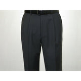 Men's MANTONI Pleated Pants 100% Wool Super 140's Classic Fit 46306 - 3 Charcoal - J.Valintin Men's Wear Legend - 8308